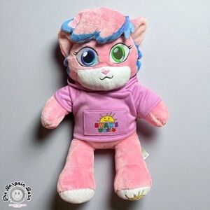 Build-A-Bear Ryan’s World Pink Lexa Cat Plush Hoodie Toy 16” w/ Shirt *RETIRED*
